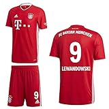 1. Bundesliga Saison 2020/21 adidas FCB FC Bayern München Home Kit Heimset 2020 2021 Kinder Lewandowski 9 Gr 140