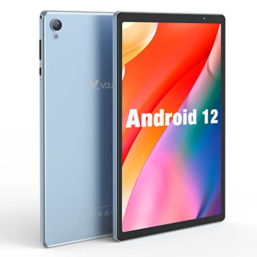 Volentex 10 Inch Tablet Android 12 Tablet Pc, Tablets With 32Gb Rom 2Gb Ram 512Gb Expand, Quad Core Processor, Wifi 6, 10.1'' Ips Hd Display, 6000Mah Battery, Dual Camera,Type C (Silver) #TOP13