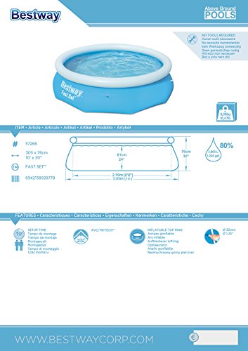 Bestway Fast Set Pool 305 X 76cm – Bild 5