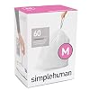 Simplehuman Afvalzak, Kunststof, Wit, 45L