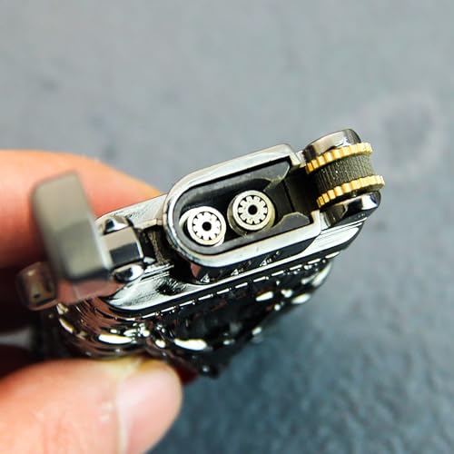 Encendedor Vintage de Metal con Llama Ajustable y Resistente al Viento miniatura 6