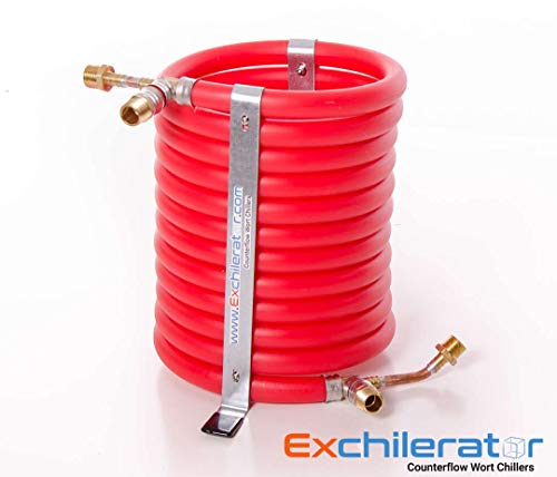 Exchilerator Basic - Efficient Wort Chiller For Home Brew Beer - 25% Faster Than Stainless Steel Chiller - Best Counterflow Wort Chiller - Great Home Brewers Gift #TOP5