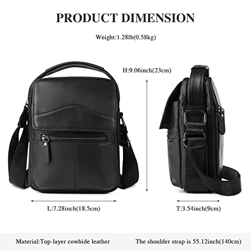 Men's Genuine Leather Shoulder Bag Briefcase Messenger CrossBody Handbag Satchel Travel bag2