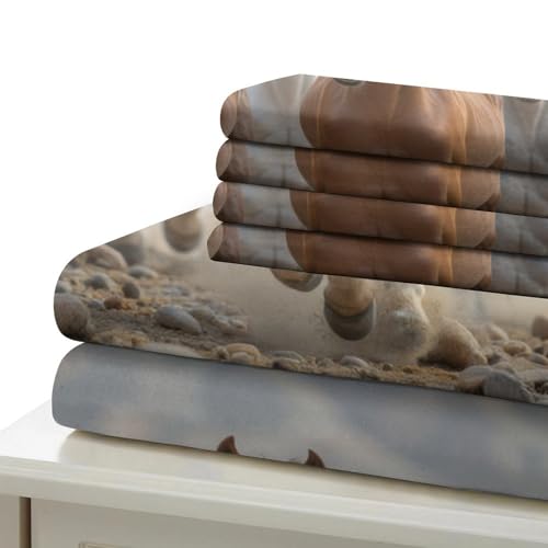 Housse de Couette Imprimé 3D Chat Sauvage en Microfibre Premium Douce Haute Densité