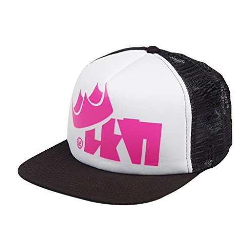 Unisex King Flip Mesh Trucker Caps Baseball Hat Flat Brim Hats for Splatfest (One Size, Pink)