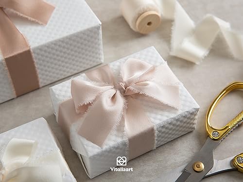 Vitalizart Silky Satin Ribbon 1'' x 15 Yard Wooden Spool - Image 4
