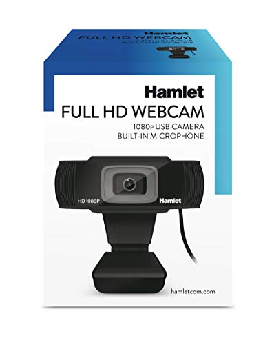 Webcam Hamlet HWCAM1080 USB 2.0 noire pour ordinateur