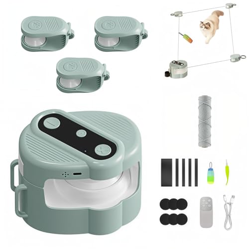Image of Qpets Interactive Cat Toy with Bird Sound DIY Track Play for Indoor Cats