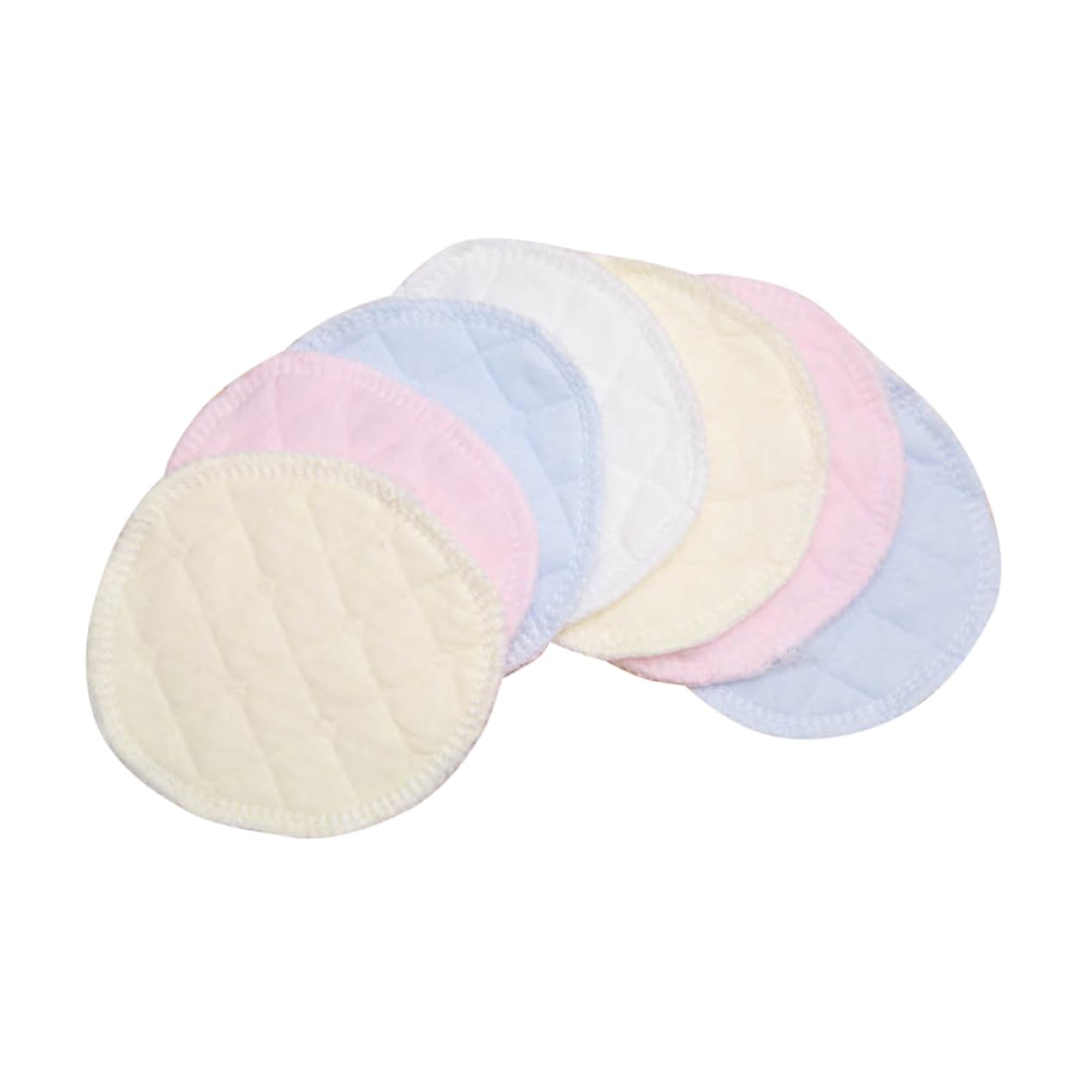 HEMOTON 6pcs Nursing Pads Reusable Bra Inserts for Breastfeeding Leakproof Layer Gentle Cotton Random Color
