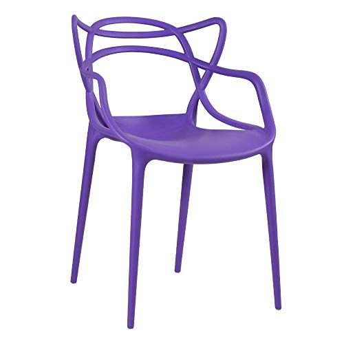 Loft7, Cadeira Design Allegra Polipropileno Injetado Alta Densidade Empilhável Sala Cozinha Jantar B