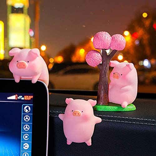 Car Rear View Mirror Pendant Lucky Piggy Hanging Ornament Auto Interior Decoration , Office Home Gardening Hanging (Lying Sideways) #TOP5