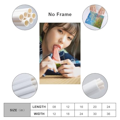 GENERIC 七嶋舞 ポスター 装飾絵画 キャンバス ウォールアート リビングルーム 寝室用絵画 フレームなし 12x18インチ(30x45cm)