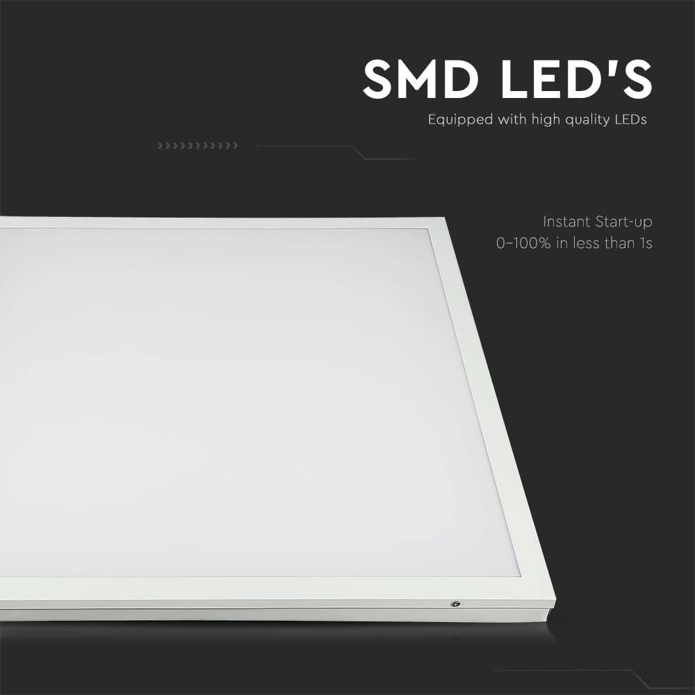 V-TAC VT-6139 Kit di 6 pezzi Pannello LED 36W 120LM/W 600*600mm 6500K da incasso e soffitto Confezione driver 2-in-1 inclusa-638021