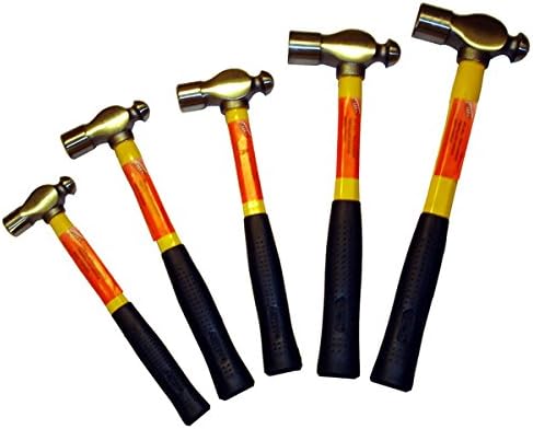 5-Piece Ball Pein Hammer with Fiberglass Handle, #HMFBP-5B