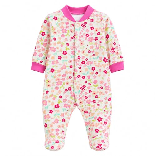 Image of EIO 100% Cotton Baby Rompers Sleepsuits Jumpsuits Night Suits for Newborn Baby Boys & Girls | Soft Infant Bodysuit | Pack of 3 Kids Rompers