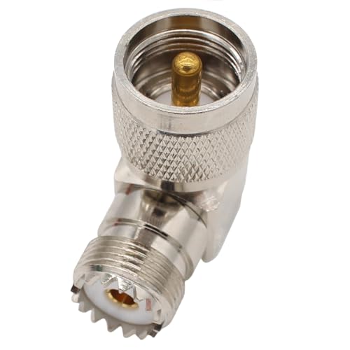 Adaptadores ángulo derecho UHF PL259 a SO239, pack 2 miniatura 2