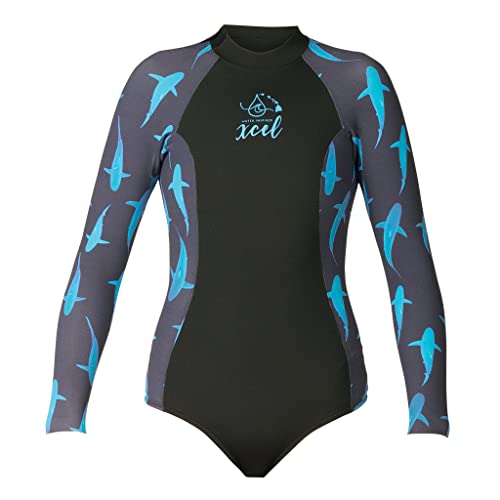 XCEL Womens Water Inspired Axis Long Sleeve Back Zip 2mm Springsuit