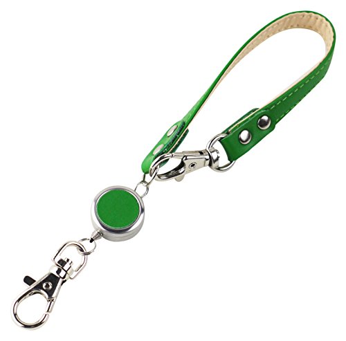 スリップオン リール付きマルチストラップAL ノワール 革 ミディアムグリーン NSL-1802