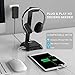 Atolla USB 3.0 Hub with Headphone Stand, Powered with 3 USB 3.0 Ports and 3 Charging Ports, 3.5mm AUX with On/Off Switches, 12V/2.5A Power Adapter