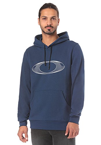 Oakley Men's Fleece Ellipse New Hooded, Dark Blue, L