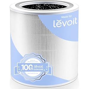 LEVOIT Core 400S-P Replacement Filter, Genuine Core 400S-RF Air Purifier Filters, Supports HEPA Sleep Mode, High-Efficiency Activated Carbon for Removal of Smoke, Odor, Allergens, Pollen, 1 Pack