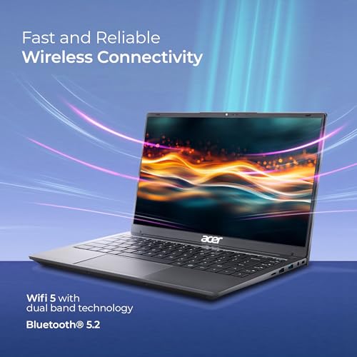 Image of Acer Aspire 3,13th Gen, Intel Core i5-1334U Processor, 16 GB RAM, 512 GB SSD, Full HD IPS, 14.0 inch /35.56 cm, Win 11 Home, MS Office,Steel Gray, 1.45 kg, A324-53, Backlit Keyboard,Thin and Light Laptop