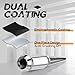 DYNOFIT 14mmx1.5 Wheel Spike Lug Nuts, 32 x Chrome M14x1.5 Lug Nut, DYNOFIT 4.4 inch Tall Closed End Nuts with 1 Socket Key for Chevy Silverado GMC Sierra 1500 2500 3500,F-250 F-350 2003-2016