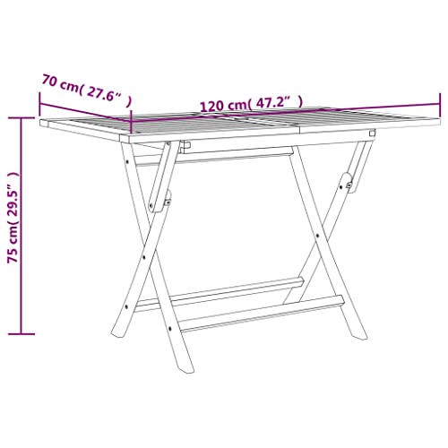 Mesa de teca maciza resistente a la intemperie para exterior 3