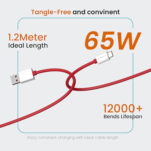 Image of UTRAX 65W USB to Type-C Cable 1.2M | 65W Fast Charging & Data Sync | Durable TPE Material | Multi-Protocol Fast Charge Support (1)