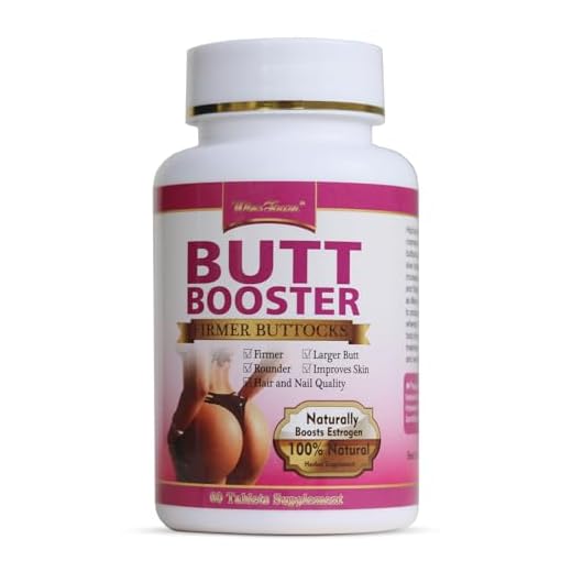 Wins Town Butt Booster Pills, Mention Buttocks Herbal Supplements, Plump HIPS Enhancement Firming and Seductive, 60 Tablets