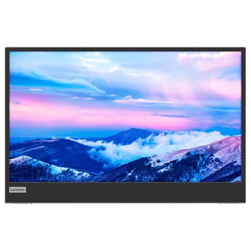 Image of Lenovo L15 Portable Monitor, 15.6 inch Display, Full HD Resolution, IPS Panel, 250 nits Brightness, 60Hz Refresh Rate, USB-C Ports, Height-Adjustable Stand, Flicker-Free Technology, Grey