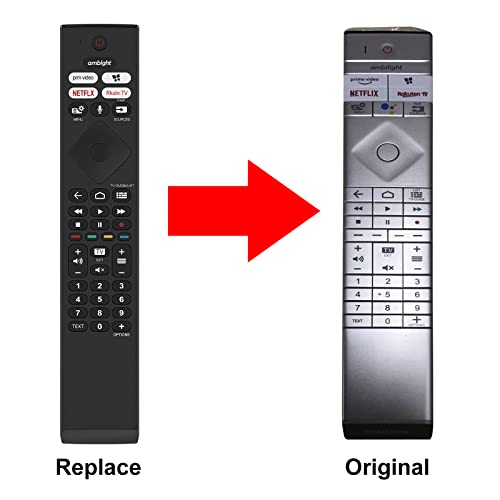 VINABTY 398GM10BEPHN0040SY / 996592102595 Replacement Voice Remote Control Compatible with Philips TV 65OLED806/12 65OLED936/12 48OLED936/12 55OLED806/12 48OLED806/12 43PUS8505/12 43PUS8545/12 - Image 2