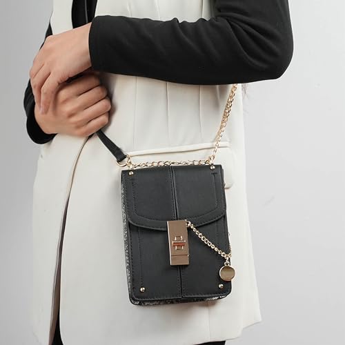 MKF Collection Small Crossbody Bag Cell Phone Purse for Women Card Slots – Vegan Leather Cellphone Bag Case by Mia K3