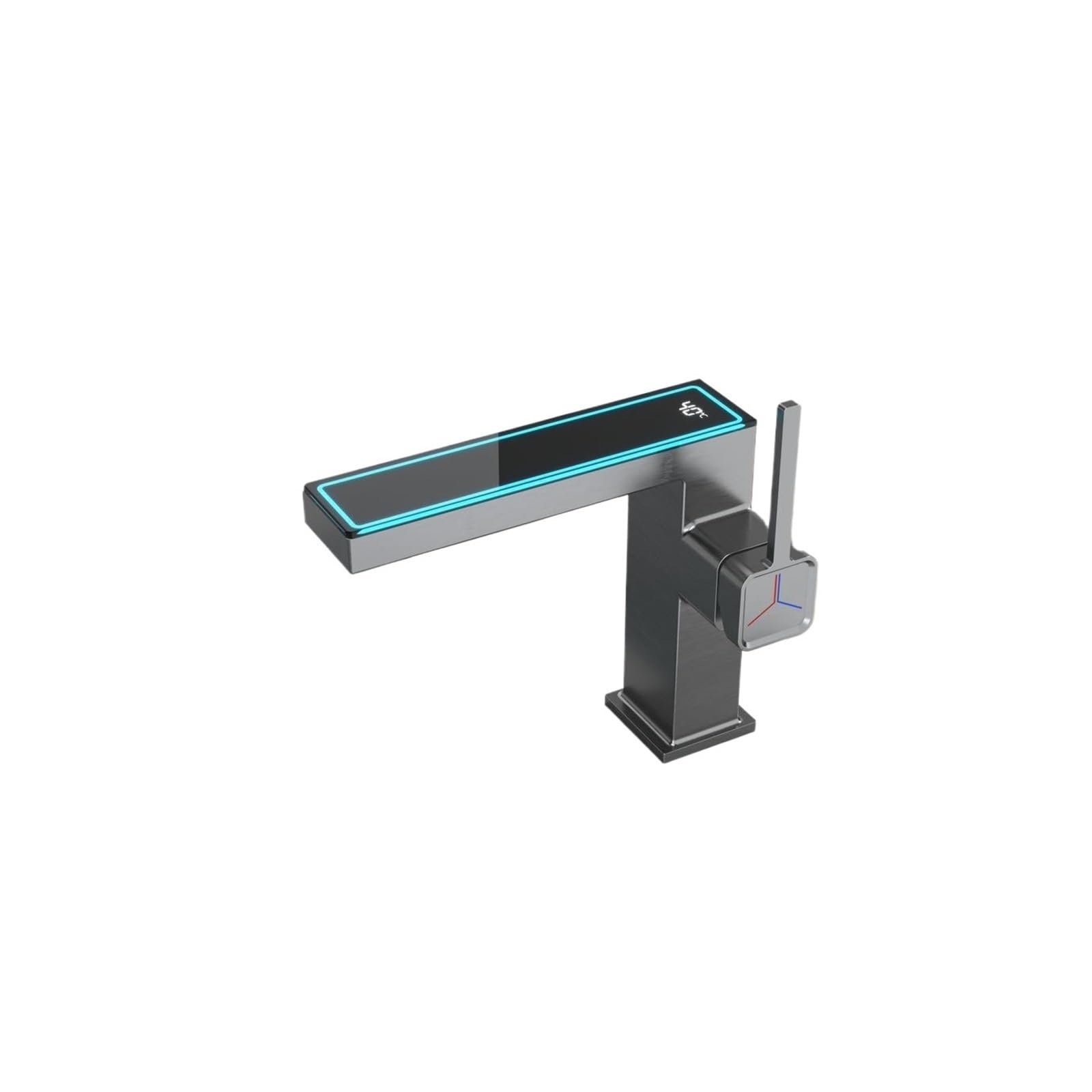 Rubinetto for lavabo con luce a LED, acqua intelligente ed elettricità, display digitale, lavabo da bagno, rubinetto miscelatore for acqua calda e fredda, rubinetto for lavello della cucina ( Color :