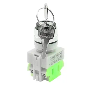 Generic Emergency Stop On/Off/On Rotary Selector Select Switch w 2 Keys DPST