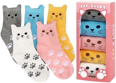 AGRIMONY Women's Cat Socks Cute Animal Socks Cat Mom Dog Mom Gift...