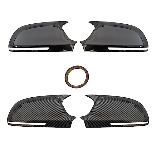 Coque de rétroviseur carbon fiber pattern pour Audi A4 A5 A3 Q3 - 5
