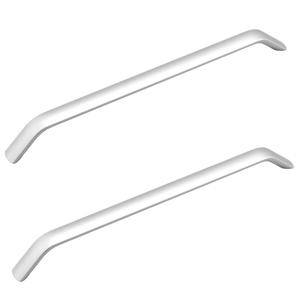 Dreneco Silver 2 Pack Aluminum Alloy Kitchen Cupboard Handles Cabinet Handles Drawer Pulls Cupboard Knobs 224Mm (Silver)