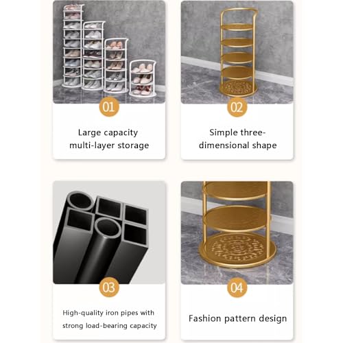 Étagère à chaussures réglable et compacte pour libérer le sol de l'entrée