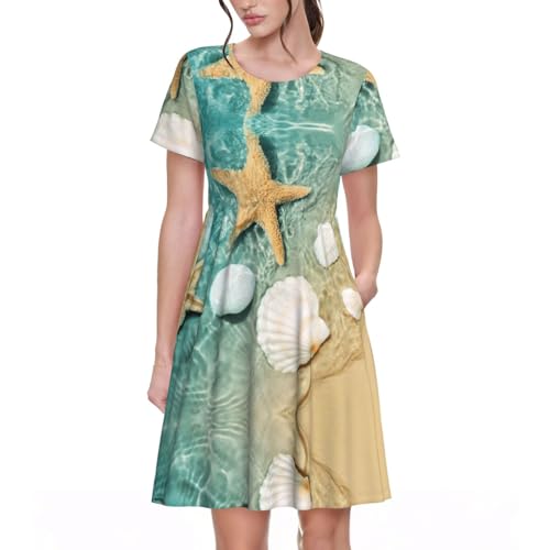 Robe d'été à manches courtes idéale pour vos balades et sorties