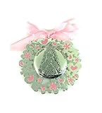 MEDALLA CUNA V.ROCIO BILAMINADA PLATA ESMALTE ROSA 52801/02R