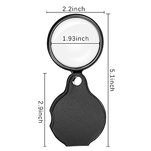 Dreamtop 5 Pezzi 50mm Mini Lente d'ingrandimento