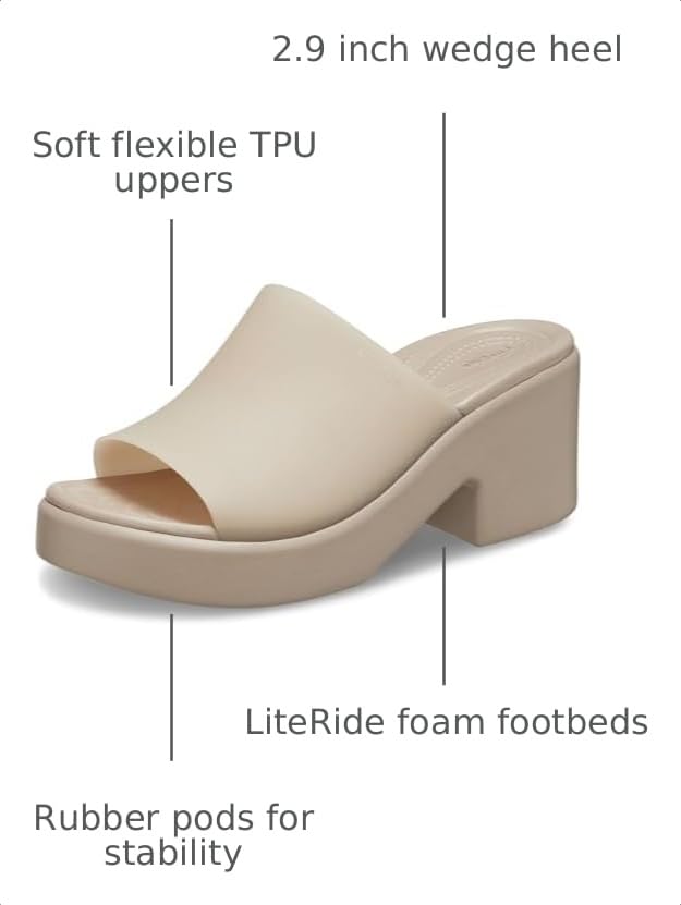 Image of Crocs Women's Brooklyn Slide Heel Sandals