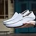 Imagen de Unitysow Mocasines Hombres Zapatos de Vestir Casuales Holgazanes Slip On Verano Plano Cuero Zapatos de Conducción Zapatillas Blanco 43EU