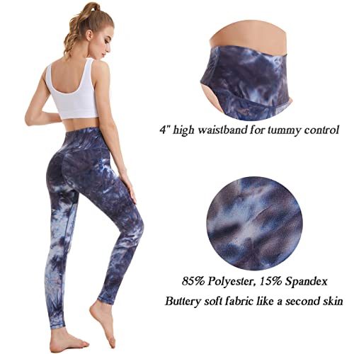 Image of iniber High Waisted Yoga Pants with Pockets for Women 4-Way Stretch Soft Running Workout Leggings Athletic Yoga Pants