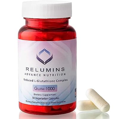 Relumins L-Glutathione Supplement Complex -Summer Glow Wellness - Advanced Reduced Glutathione 1000mg with Alpha Lipoic Acid for Smoother & Brighter Skin, Made in USA - 30 Caps