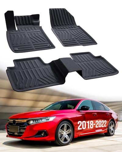 Car Floor Mats for Honda Accord: 2022 2021 2020 2019 2018, All Weather...