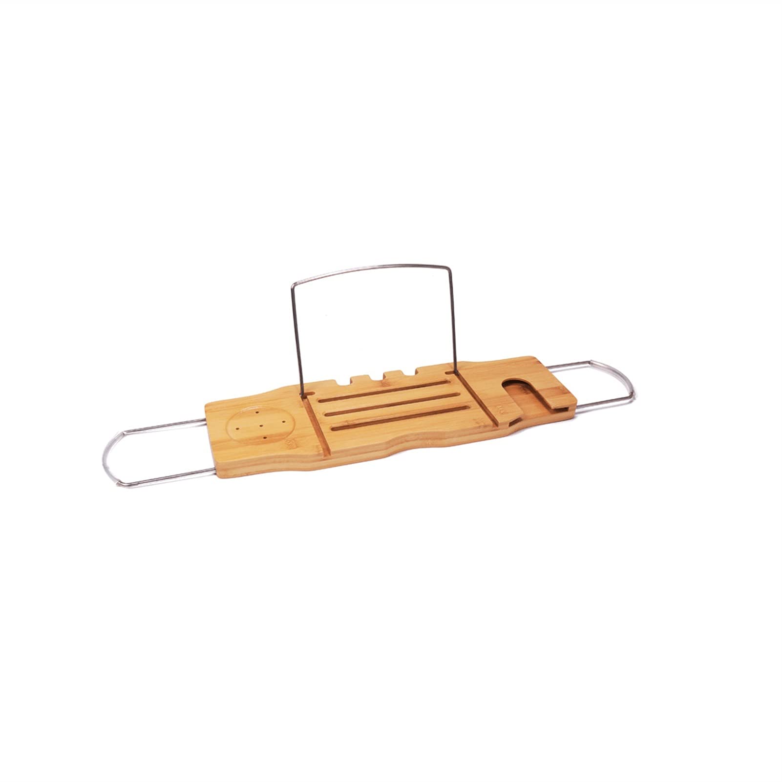 MYUYEE Bath Tray Expandable Bath Shelf Storage Shelf Bamboo Over The Tub Expandable Shower And Bathtub Multifunctional Tray Storage Shelves, 45 * 20 * 2.3Cm/17.7×7.8×0.9 In
