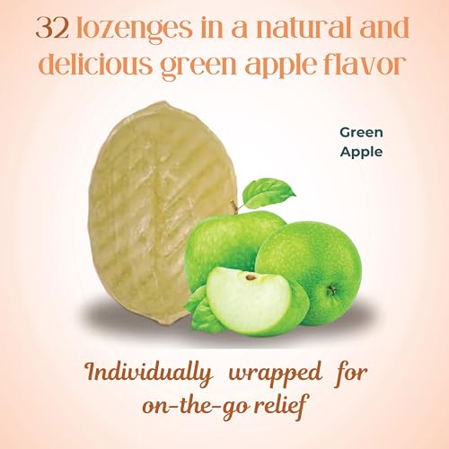 Image of Three Lollies Preggie Drops Pregnancy Nausea Relief Drops with Essential Oils, Morning Sickness and Queasy Stomach Support for Pregnant Women, Green Apple, 32 Count