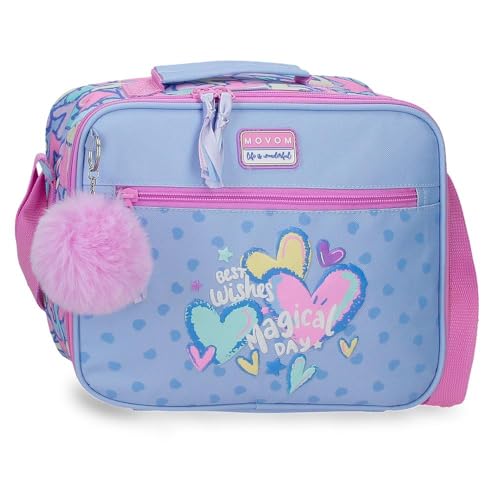 Movom Best Wishes Bandolera Porta Alimentos térmica Lila 25x21x11 cm Poliéster